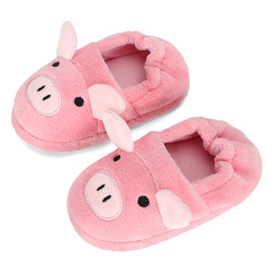 Open image in slideshow, ESTAMICO Toddler Kids Slippers Cute Animal Cartoon Shoes Girls Boys Warm Fleece Winter Household Slippers
