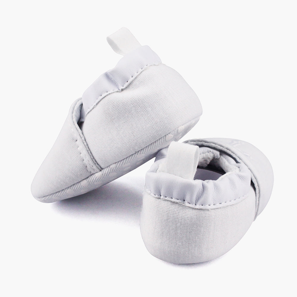 ESTAMICO Baby Boys' and Girls' Premium Soft Sole Infant Pre-walker Sneaker Baptism Shoes Cross designed