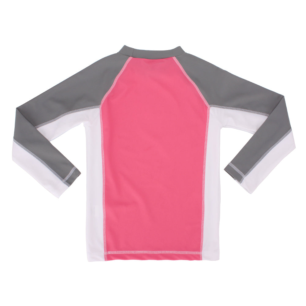 thumbnail image 2 of Hotfiary Kids UPF 50+ Long Sleeve Rash Guard – Quick-Dry Swim Shirt, Sun Protection, Letter Print | Sizes 3-12 Years 2 of 14