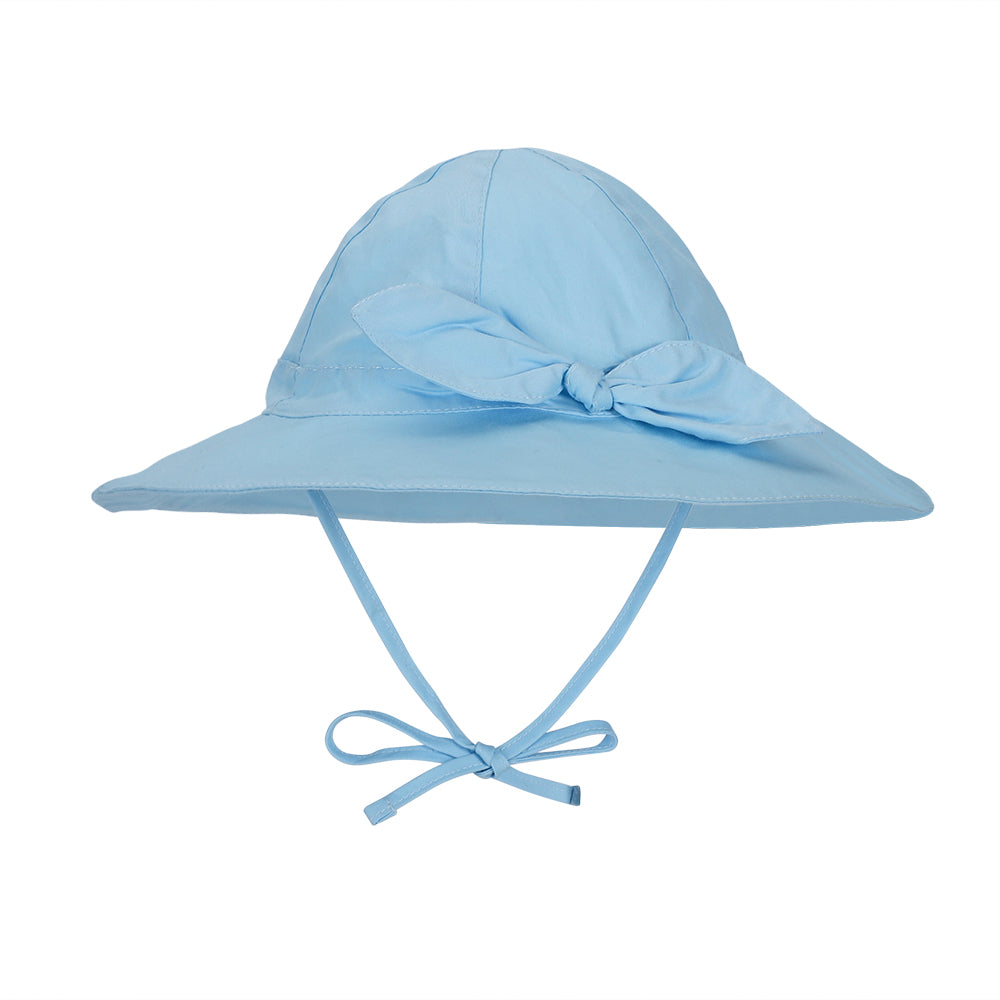 thumbnail interactive-video image 1 of LO SHOKIM Baby Sun Hat UPF 50+ - Wide Brim Toddler Bucket Hat For Beach & Summer 1 of 5