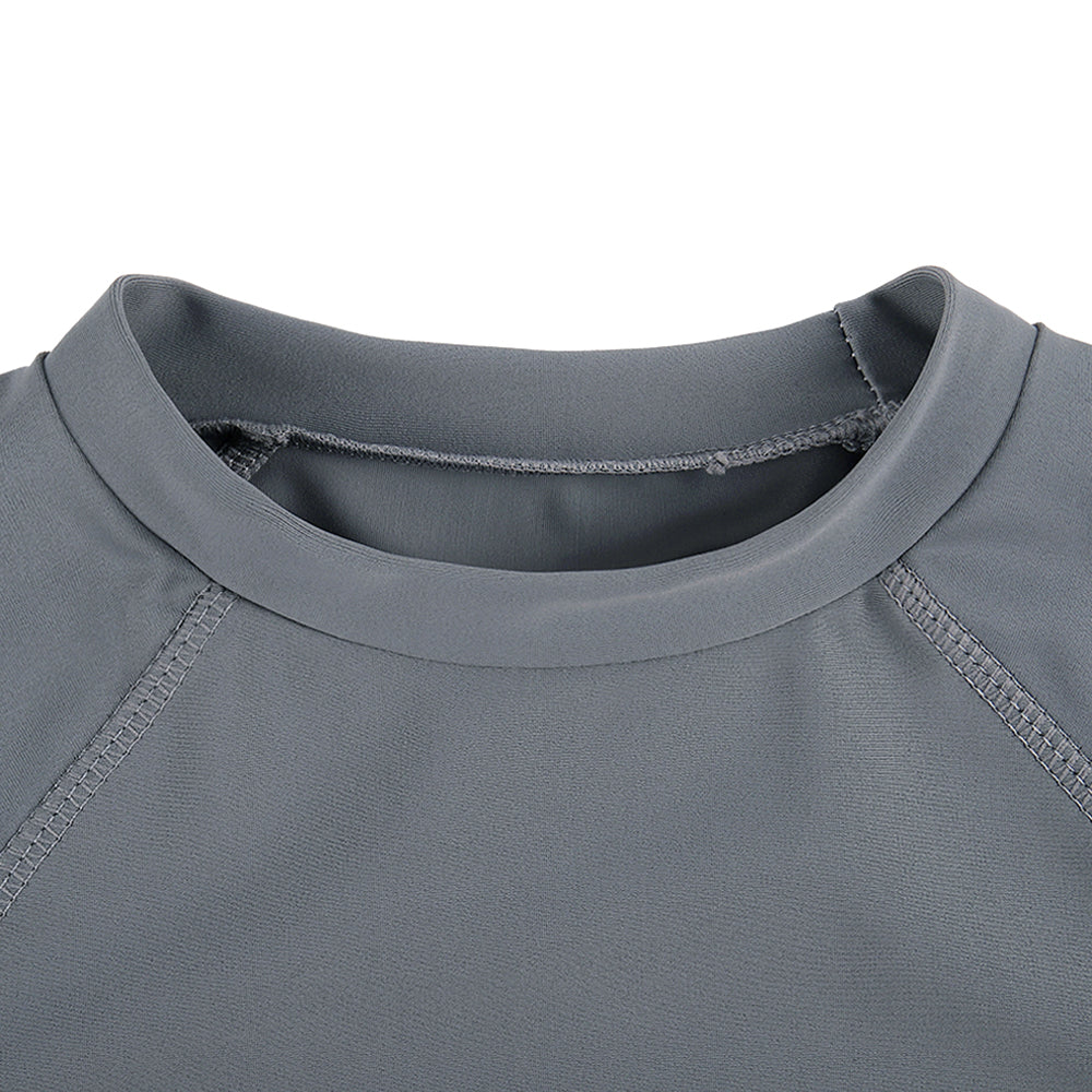 Estamico Boys' Long Sleeve Swimwear Rash Guard Athletic Tops Swim Shirt UPF 50+ Sun Protection